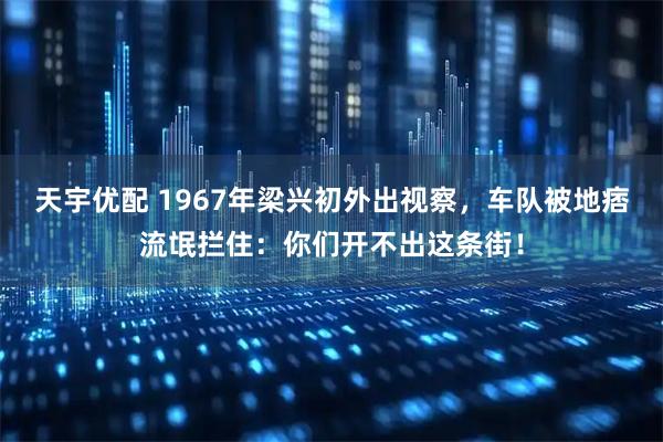 天宇优配 1967年梁兴初外出视察，车队被地痞流氓拦住：你们开不出这条街！